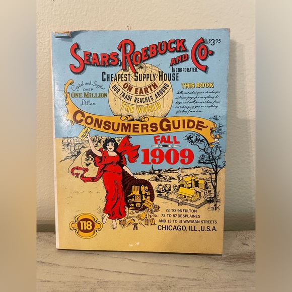 Fall 1909 Sears, Roebuck and Co. Consumers Guide Paperback Book 1979 - Picture 1 of 3